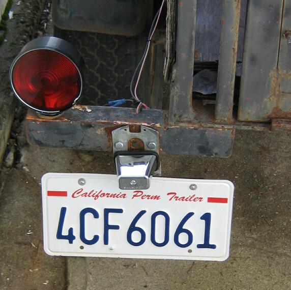 utility trailer license plate light